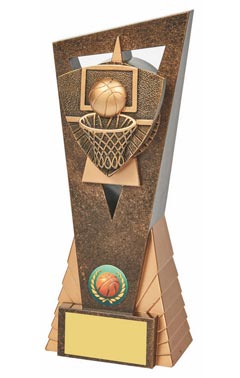 Antique Gold Basketball Edge Trophy Ant Gold 21cm