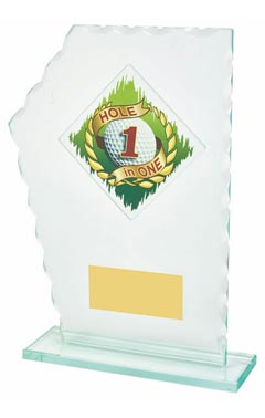 Jade Glass Hole in One Award Jade 22cm
