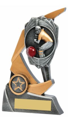 Resin Claw Award - Cricket Batsman Ant Silver 15cm