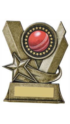 Metal Stand Cricket Ball Award Ant Gold 10cm