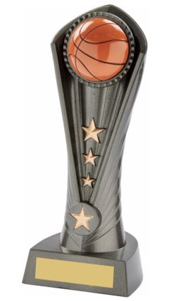 Gun Metal Silver "Cobra" Basketball Award Ant Silver 19cm