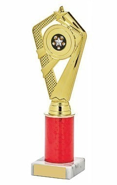Gold Holder/Red Tube Award Gold/Red 16cm