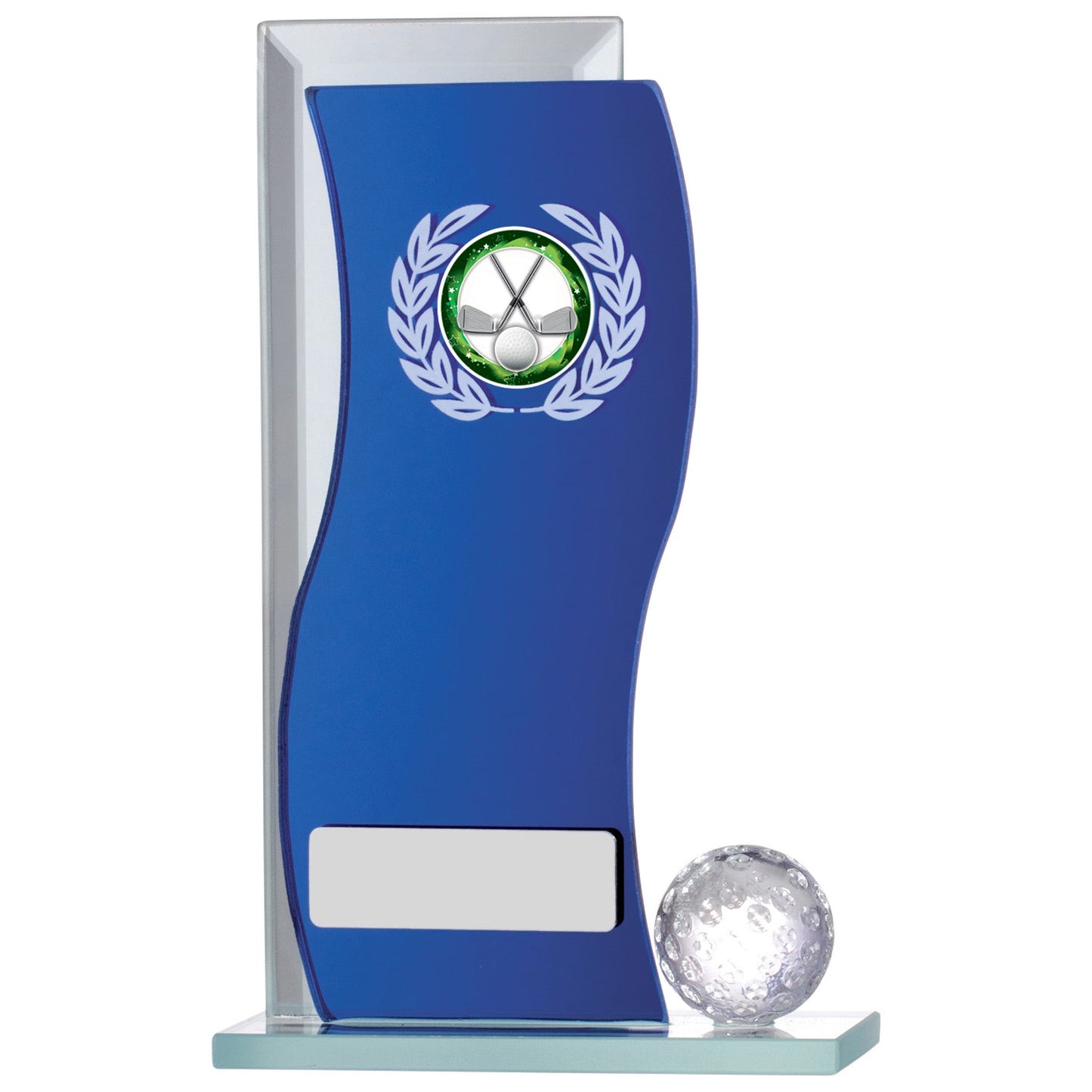 6.5" BLUE MIRROR GLASS 16.5cm