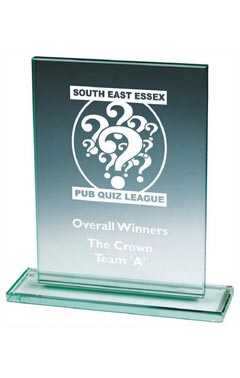 Jade Glass Rectangle Stan Jade 21.5cm