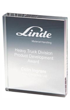 Crystal Block Award (In Presentation Case) Clear 14cm