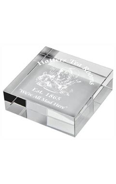 Crystal Block Paperweight Award (In Presentation Case) Clear 7.5cm