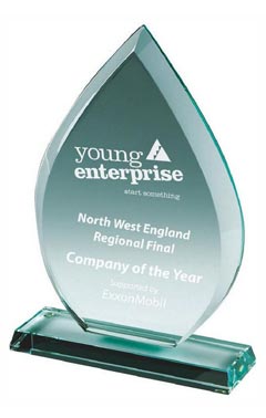 Premium Jade Glass Stand (In Presentation Case) Jade 23cm