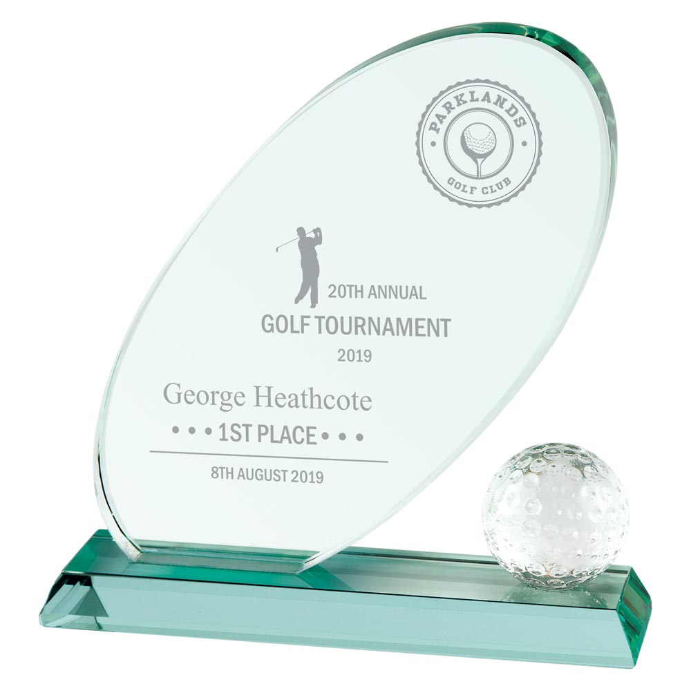 Muirfield Jade Glass Award 195mm