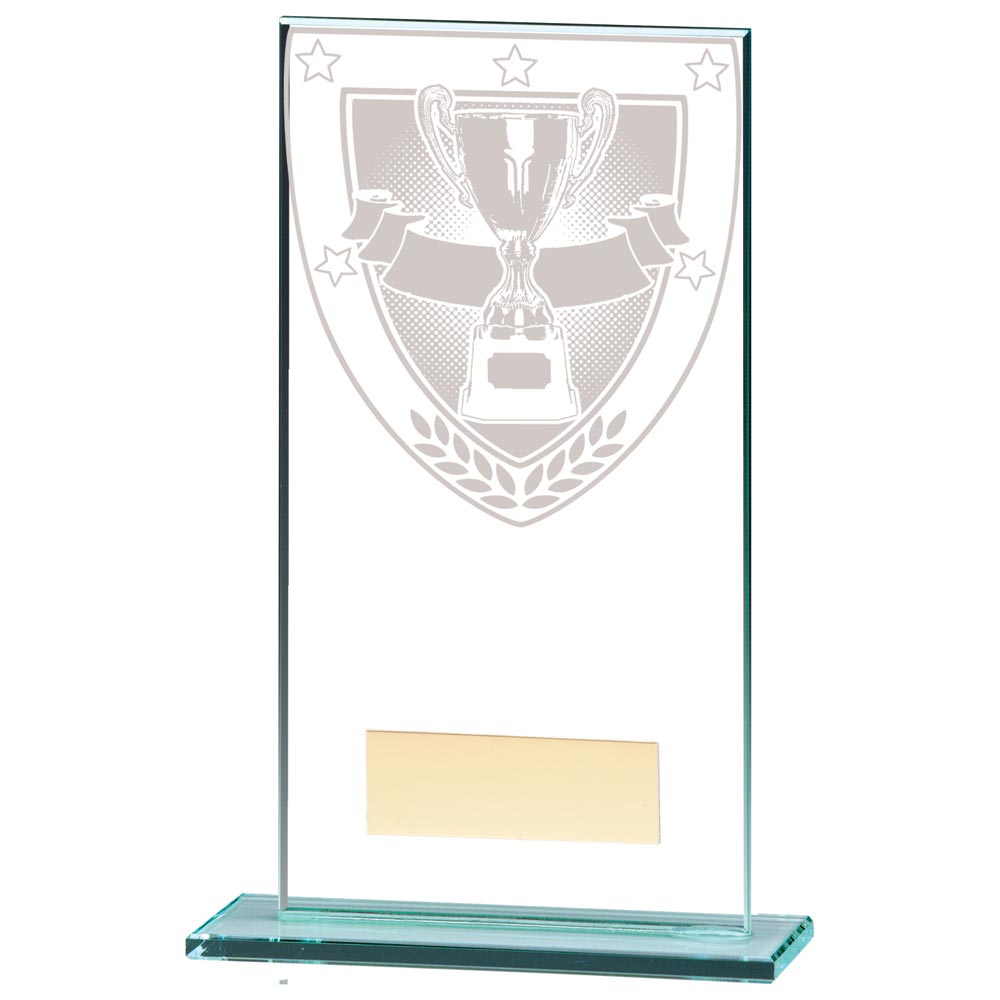 Millennium Achievement Jade Glass Award 160mm
