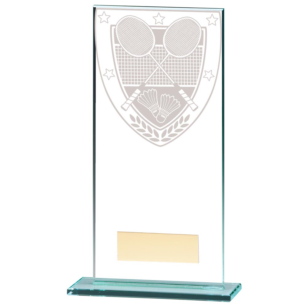 Millennium Badminton Jade Glass Award 180mm