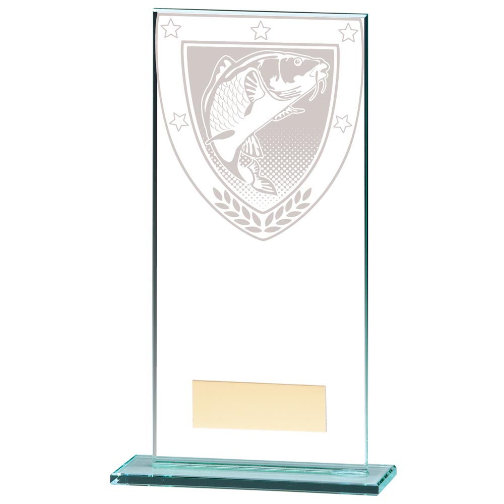 Millennium Fishing Jade Glass Award 180mm