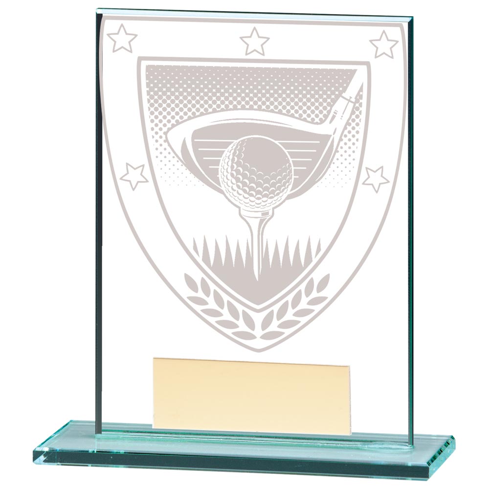 Millennium Golf Jade Glass Award 110mm