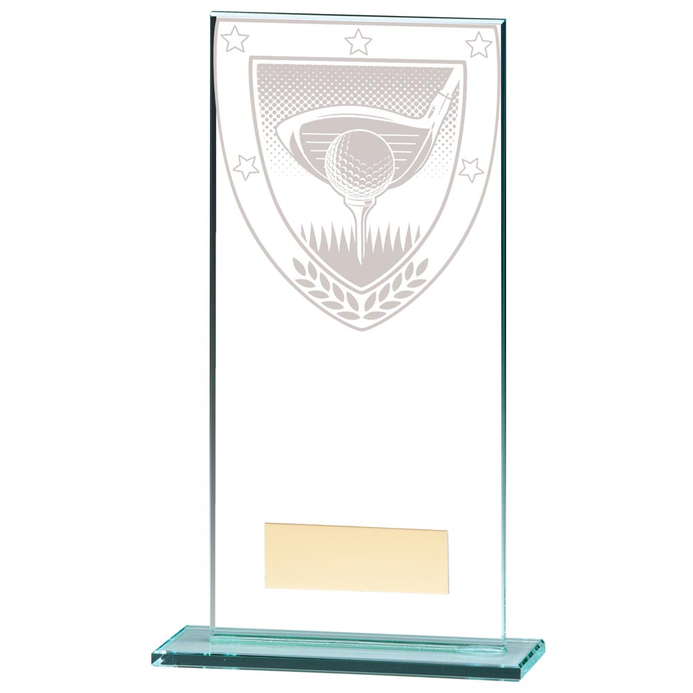 Millennium Golf Jade Glass Award 180mm