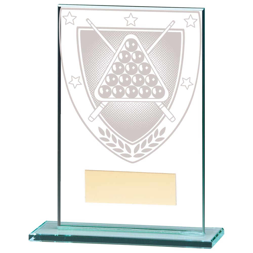 Millennium Snooker Jade Glass Award 125mm