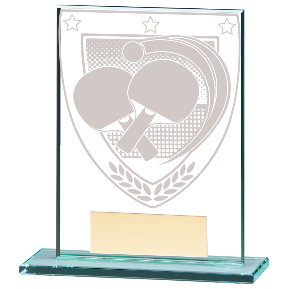 Millennium Table Tennis Jade Glass Award 110mm