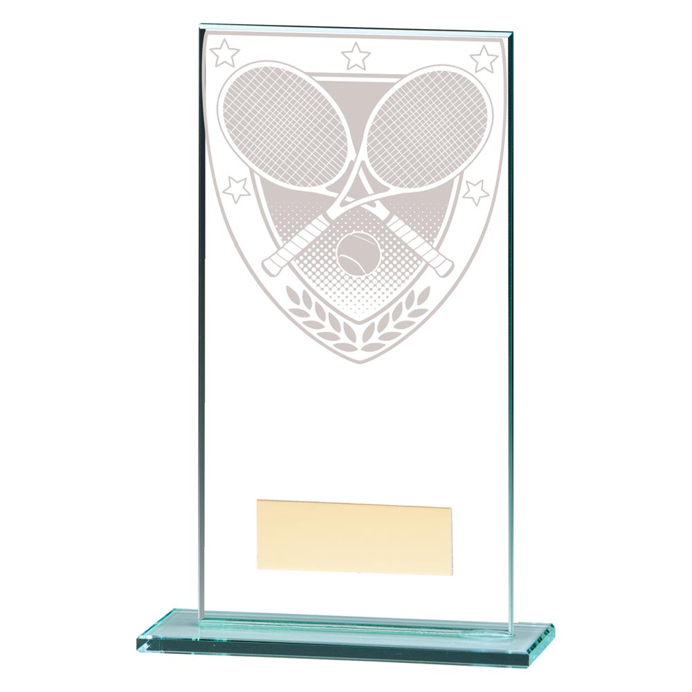 Millennium Tennis Jade Glass Award 160mm