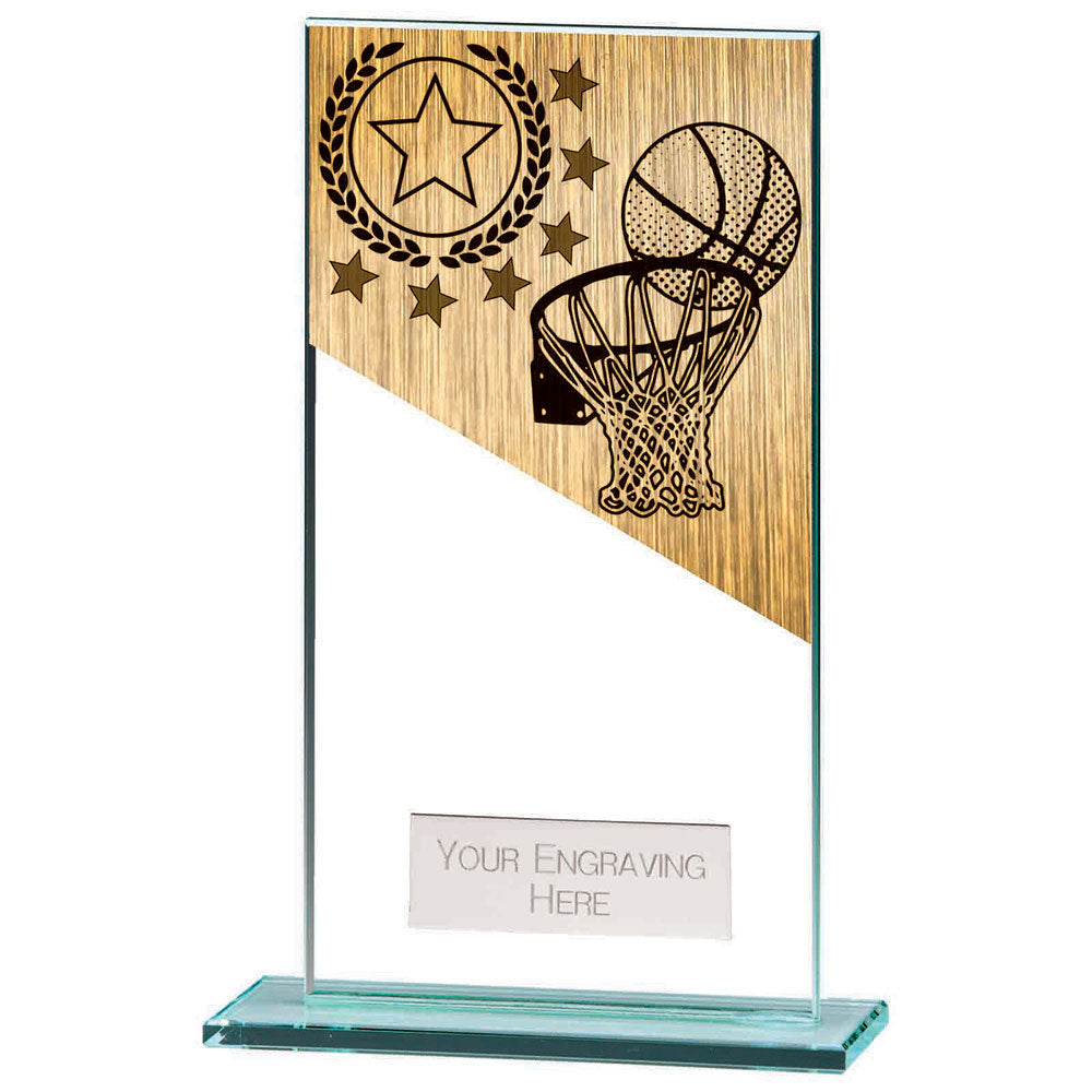 Mustang Basketball Jade Glass Award 160mm