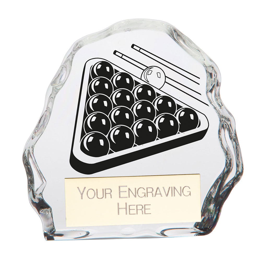 Mystique Snooker Glass Award 90mm