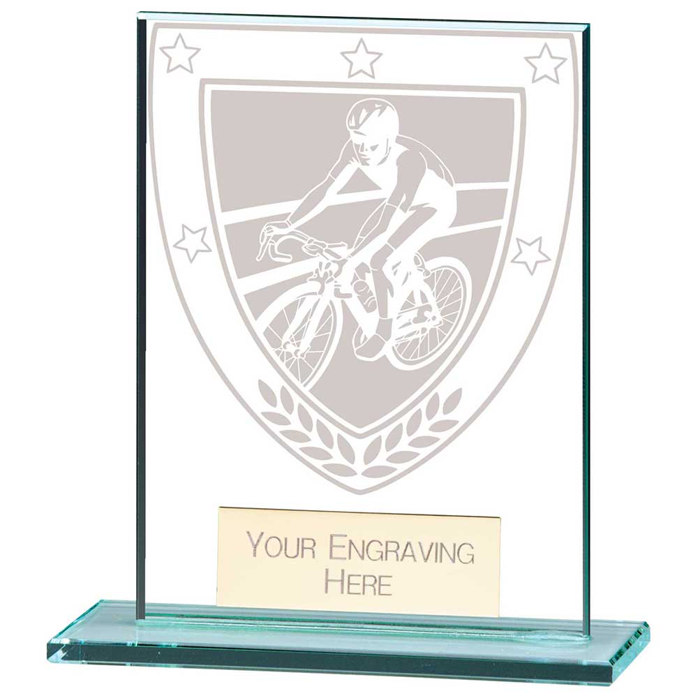 Millennium Cycling Jade Glass Award 110mm