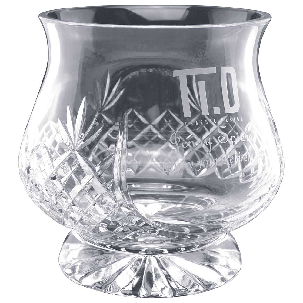 Lindisfarne Saint Finan Crystal Vase 160mm