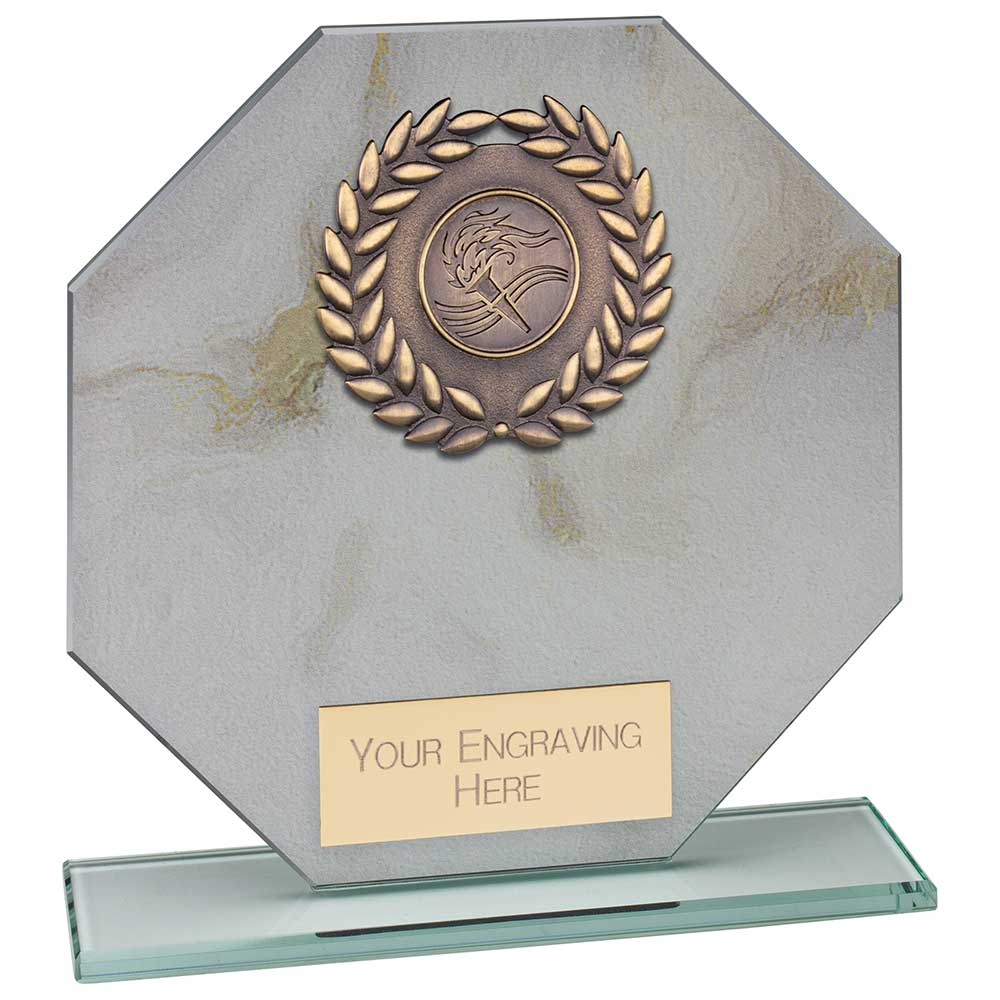 Quarry Marble Multisport Jade Glass White 165mm