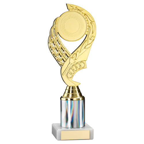 Gold/Silver 'Olympic' Holder Assembled On Marble (2" Cen/3" Tube) - 10In