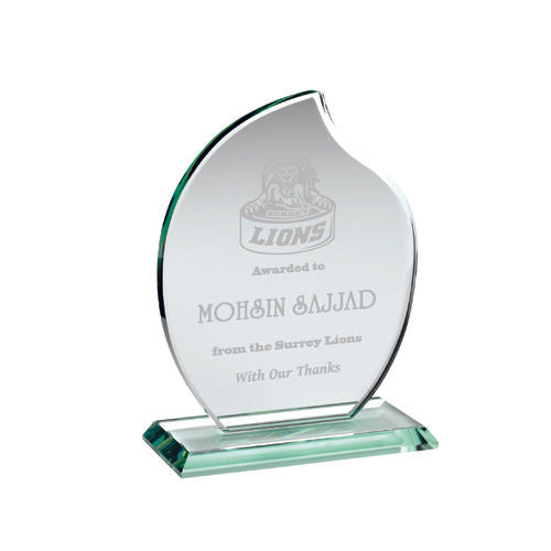 Jade Glass Teardrop (10Mm Thick) - 7.75In