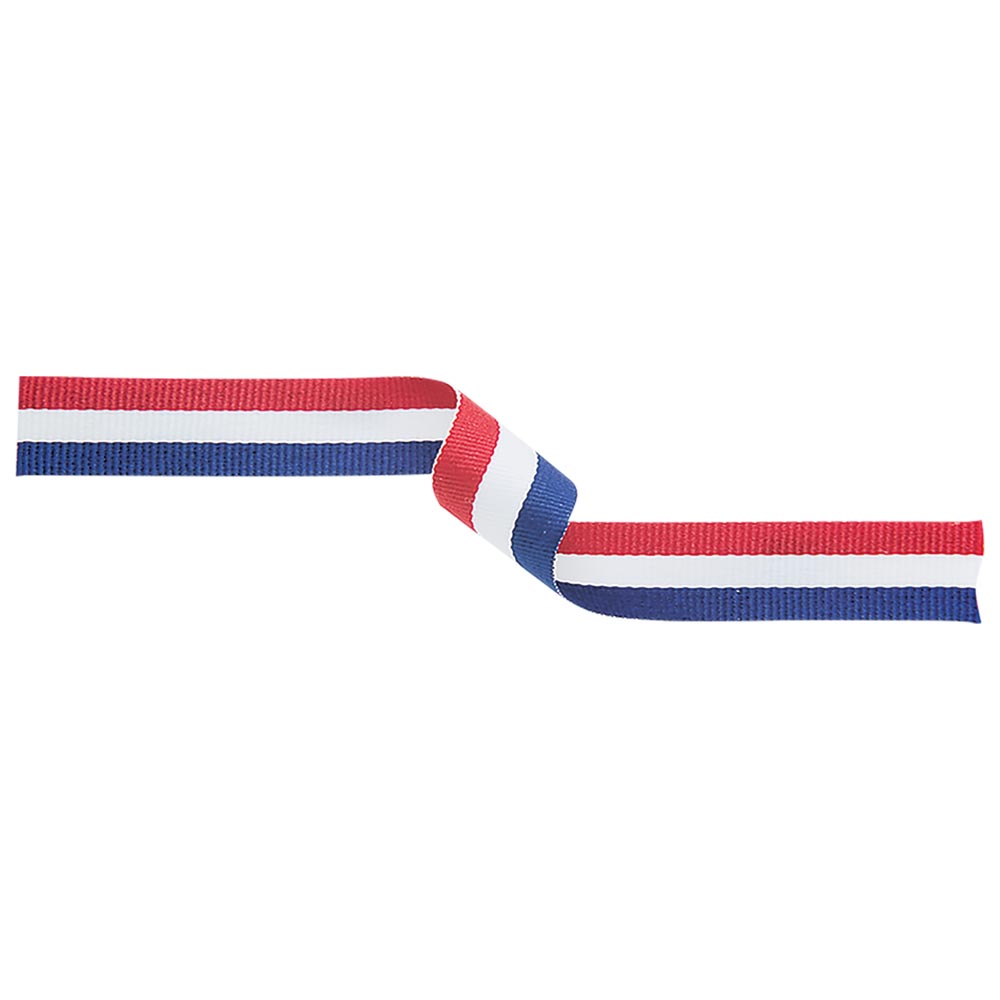 Medal Ribbon Red/White/Blue 395x10mm
