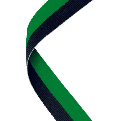 Medal Ribbon Green/Black - 30 X 0.875In