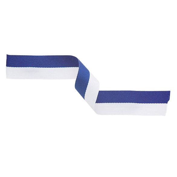 Medal Ribbon Blue & White 395x22mm