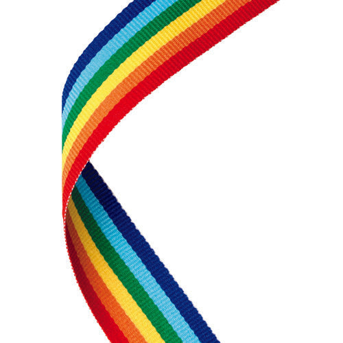 Medal Ribbon Rainbow - 30 X 0.875In