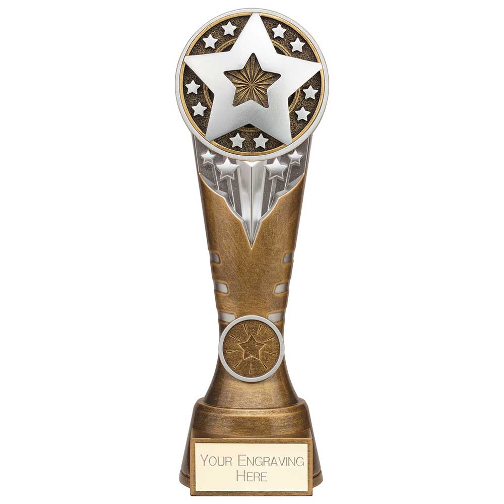 Ikon Tower Achievement Award Antique Silver & Gold 225mm