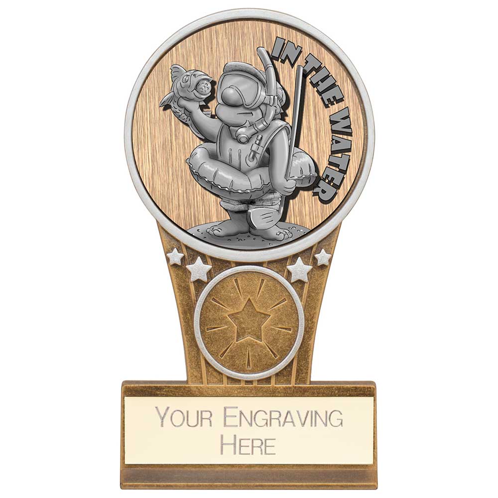 Ikon Goof Balls In The Water Award Antique Silver & Gold 125mm