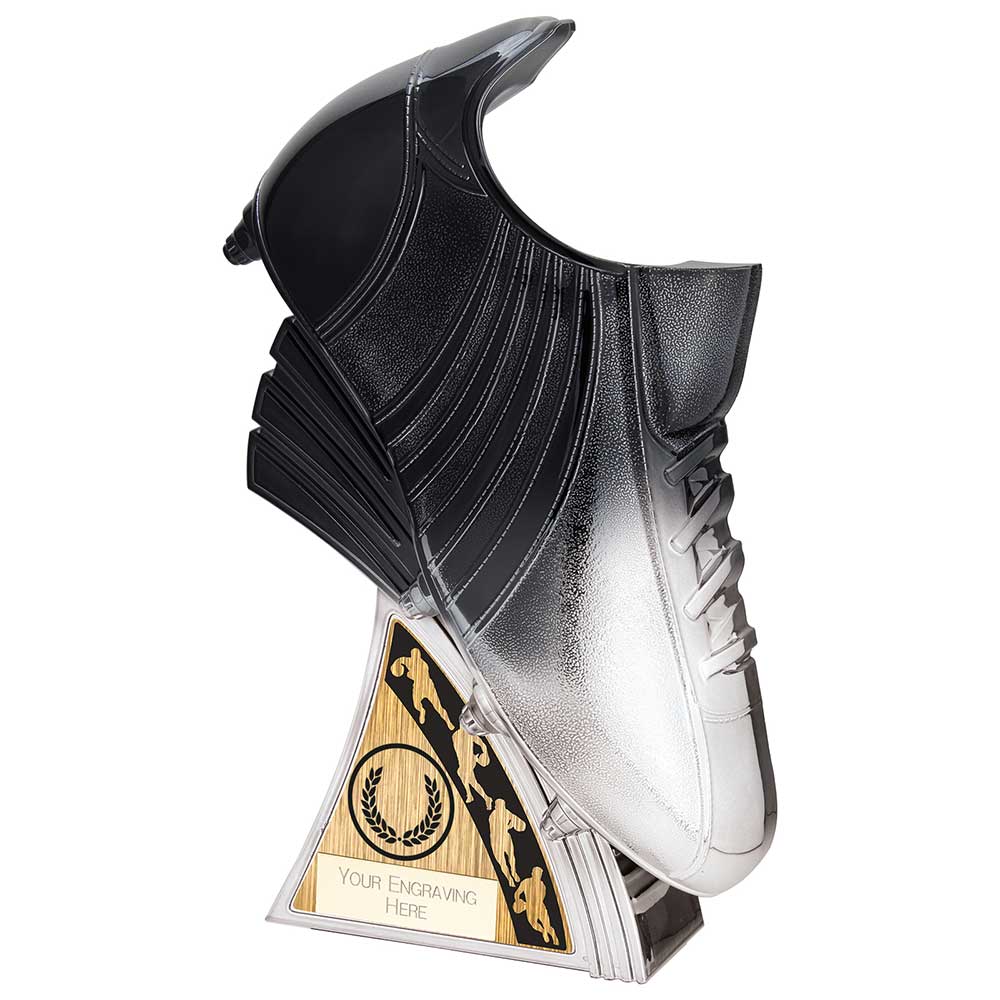 Power Boot Rugby Award Platinum & Black 230mm