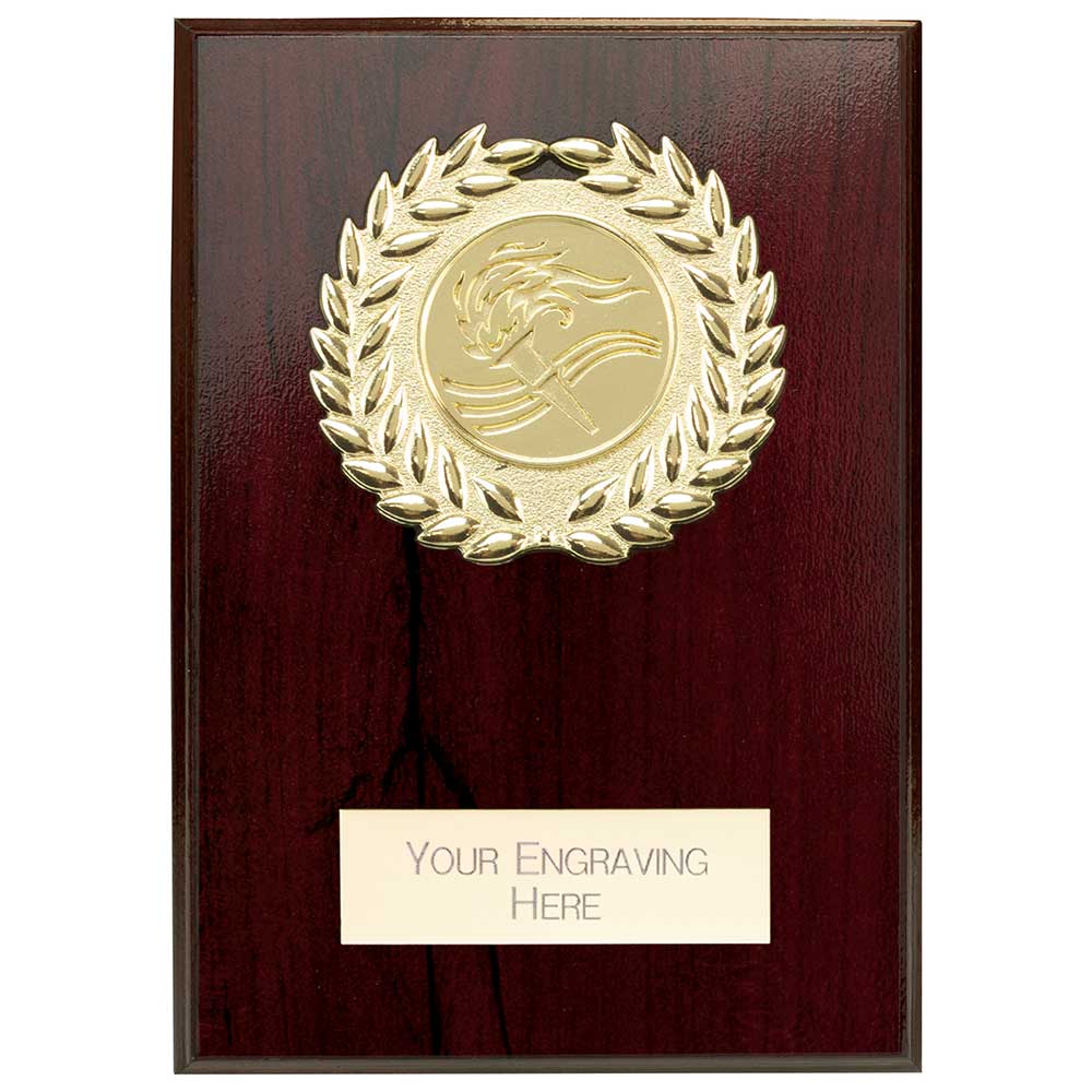 Reward Wreath Plaque Cracked Cherry 100x75mm