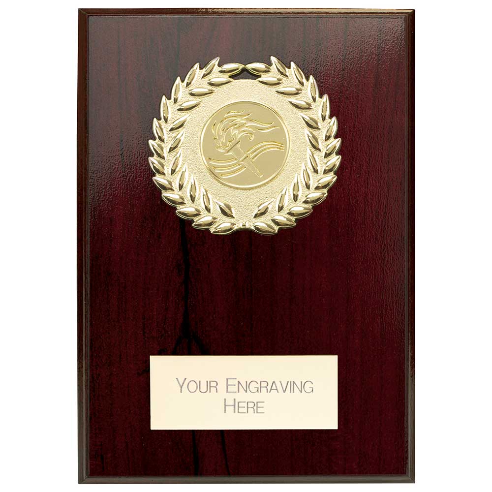 Reward Wreath Plaque Cracked Cherry 150x110mm