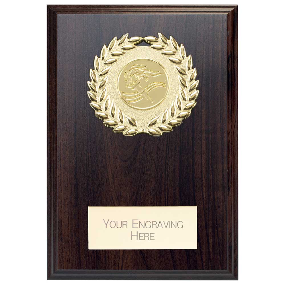 Reward Wreath Plaque Mahogany 150x110mm