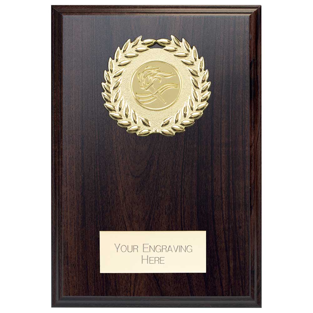 Reward Wreath Plaque Mahogany 175x130mm