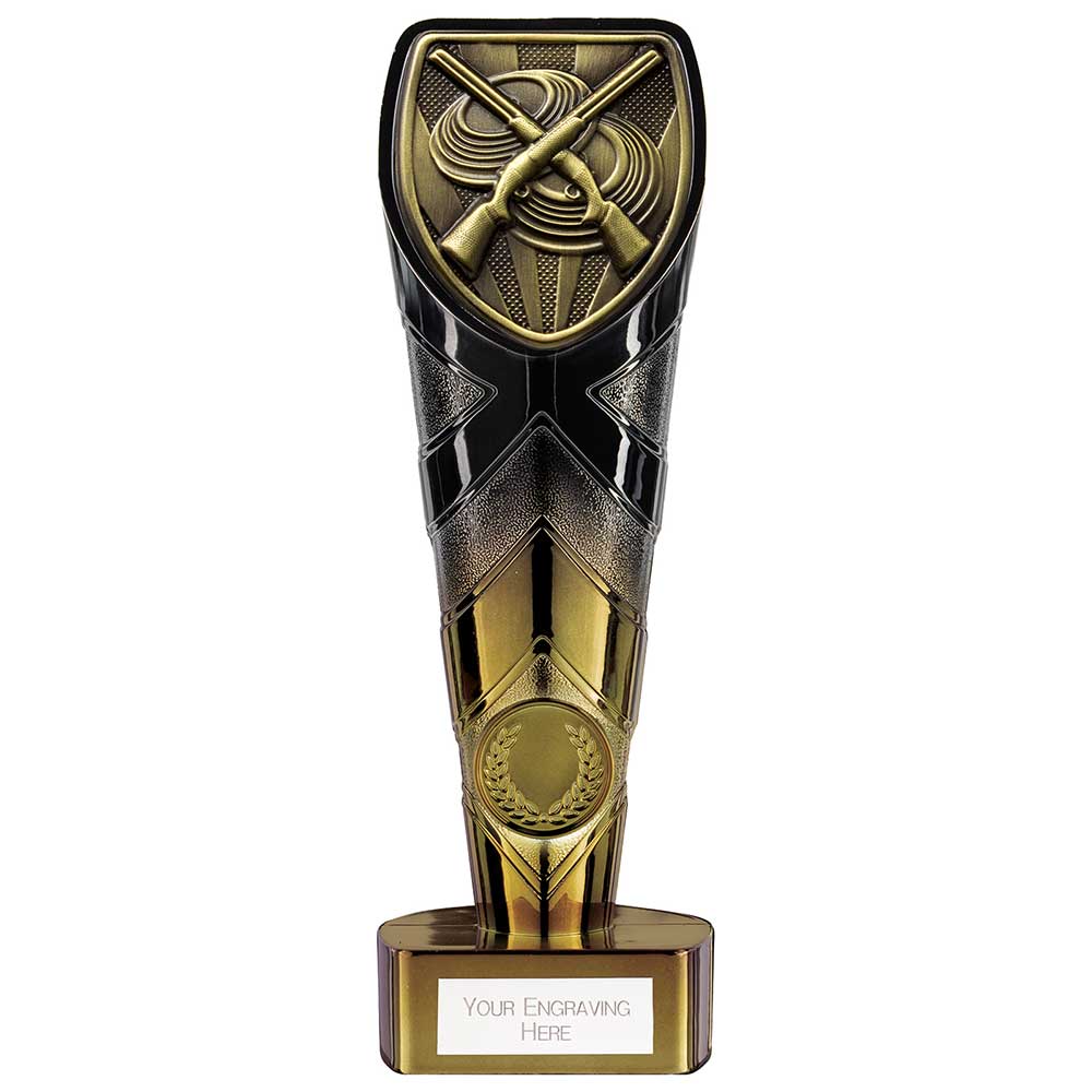 Fusion Cobra Clay Pigeon Shooting Award Black & Gold 200mm