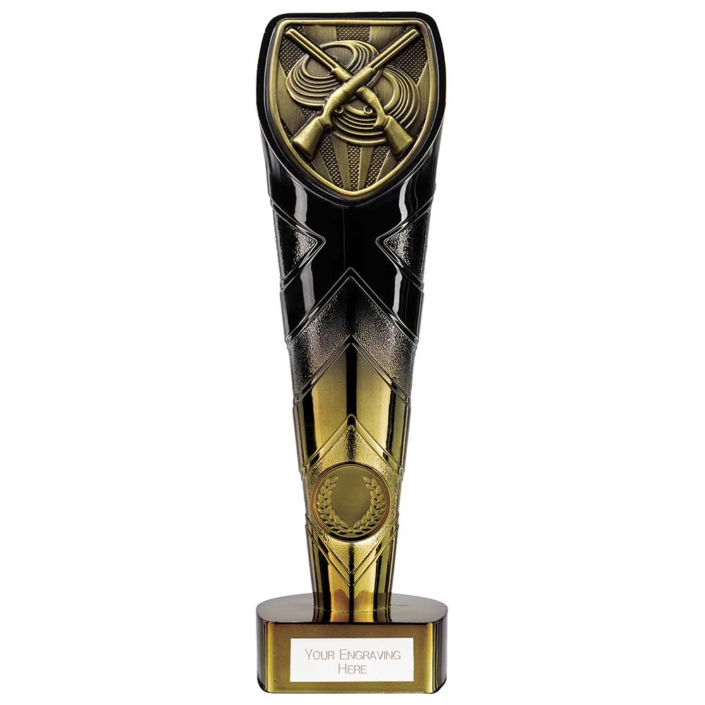 Fusion Cobra Clay Pigeon Shooting Award Black & Gold 225mm