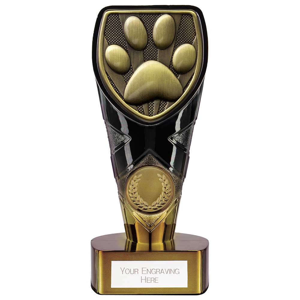 Fusion Cobra Dog Obedience Award Black & Gold 150mm
