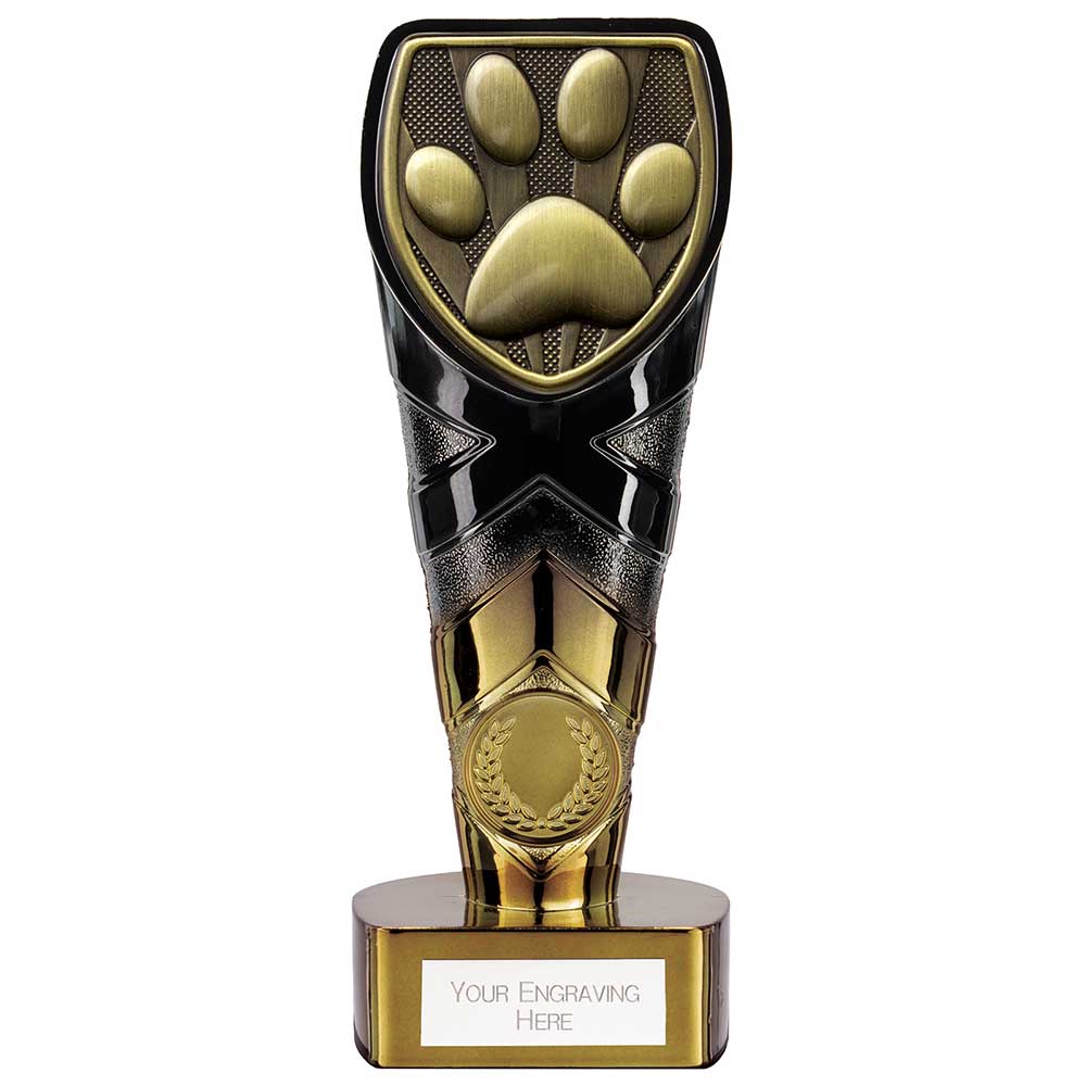 Fusion Cobra Dog Obedience Award Black & Gold 175mm