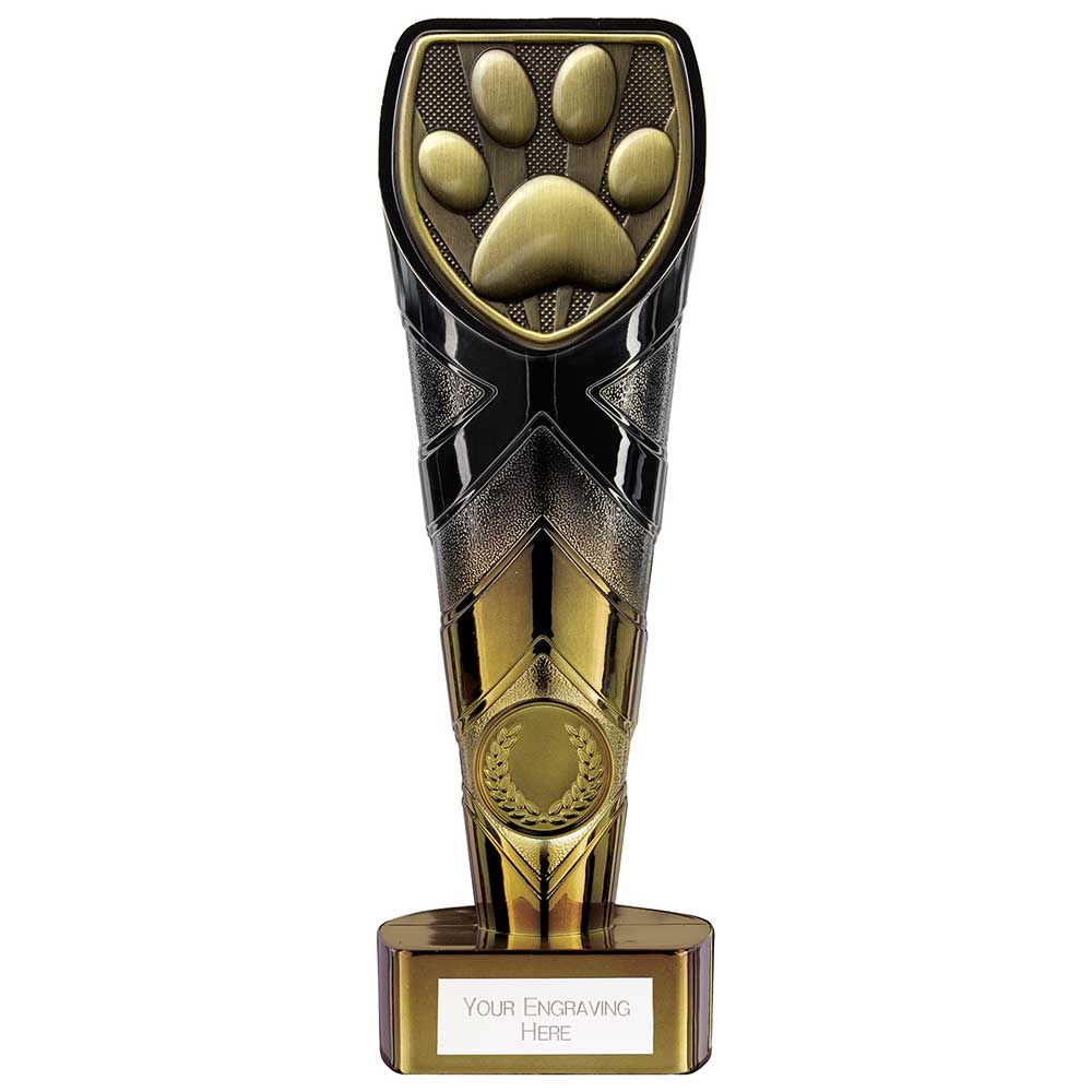 Fusion Cobra Dog Obedience Award Black & Gold 200mm