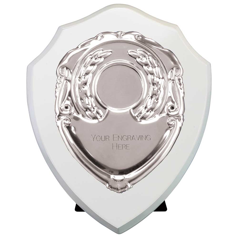 Reward Shield & Front Arctic White & Silver 125mm