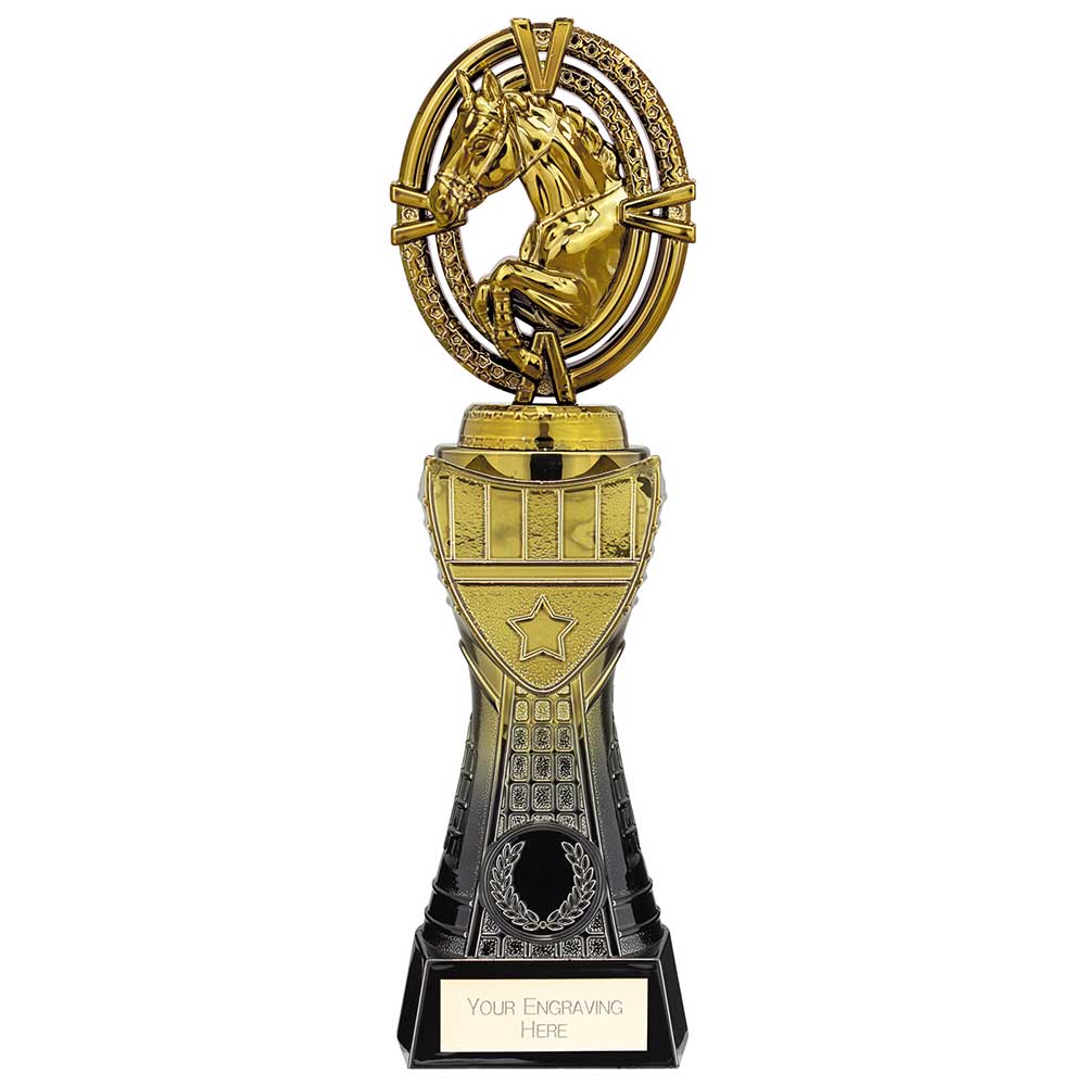 Maverick Heavyweight Equestrian Award Black & Gold 250mm