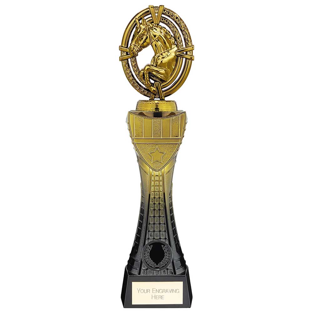 Maverick Heavyweight Equestrian Award Black & Gold 290mm