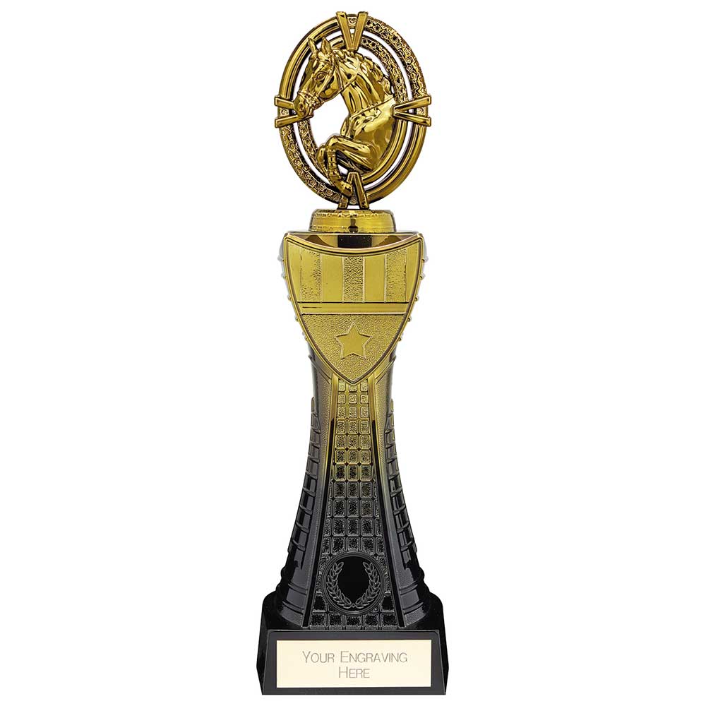 Maverick Heavyweight Equestrian Award Black & Gold 315mm