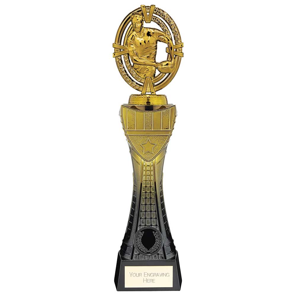 Maverick Heavyweight Rugby Award Black & Gold 290mm