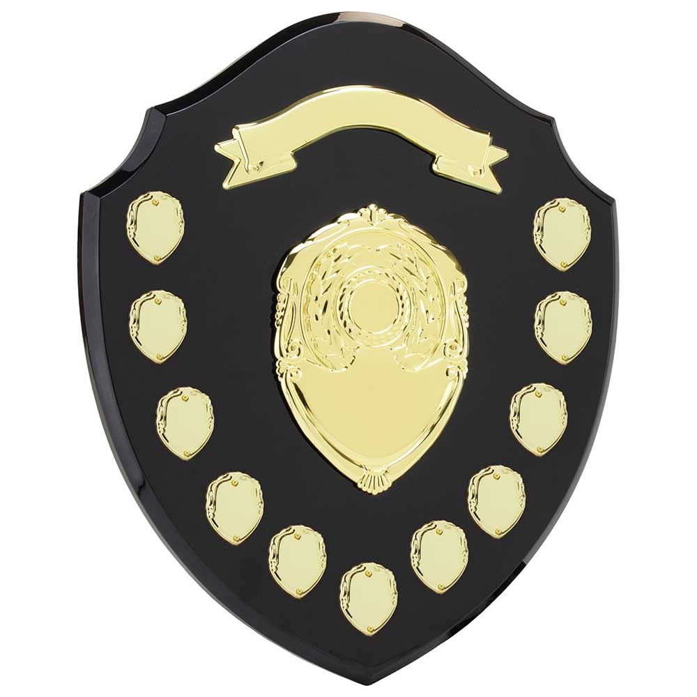 Mountbatten Annual Shield Black & Gold 11yr 355mm