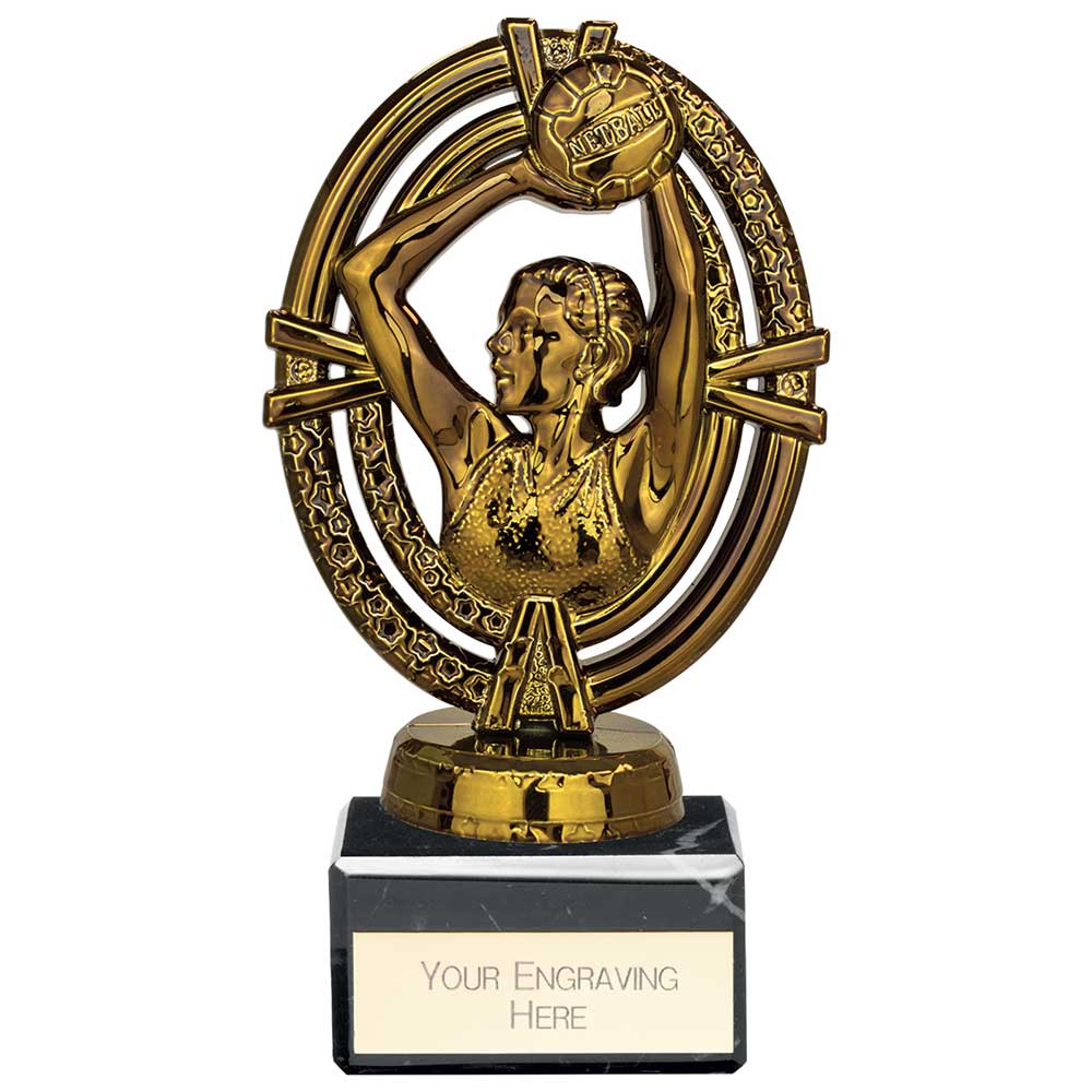 Maverick Legend Netball Award Fusion Gold 135mm
